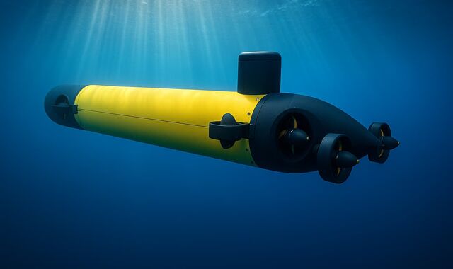 Visuelles Rendering der Unterwasserdrohne, erstellt für das gerade startende Forschungsprojekt SIMON. © Universität zu Lübeck/HPA